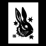 Rabbit Linoprint