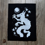 Wolfy Spirit Linoprint Patch