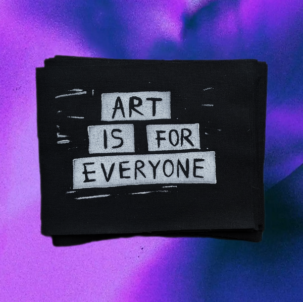 Art Is For Everyone Linoprint Patch