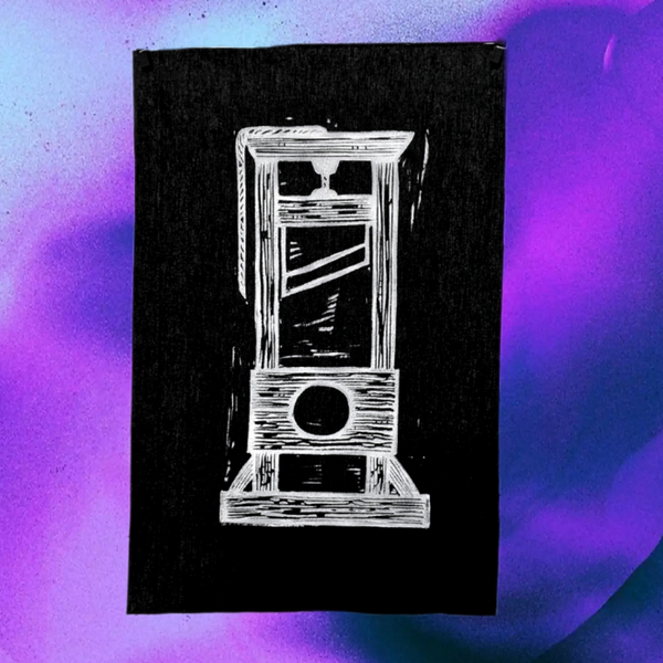 Guillotine Linoprint BackPatch 11x16"